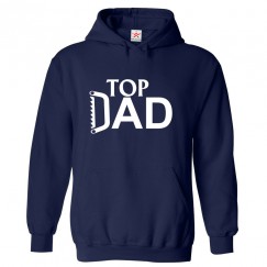 Top Dad Unisex Novelty Kids and Adults Pullover Hooded Sweatshirt for Fathers